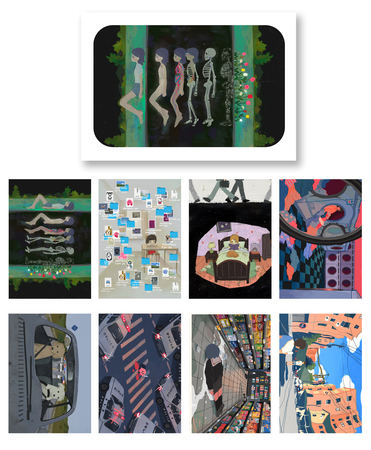 IIMEMEME Art Printing Collection Card |Set A