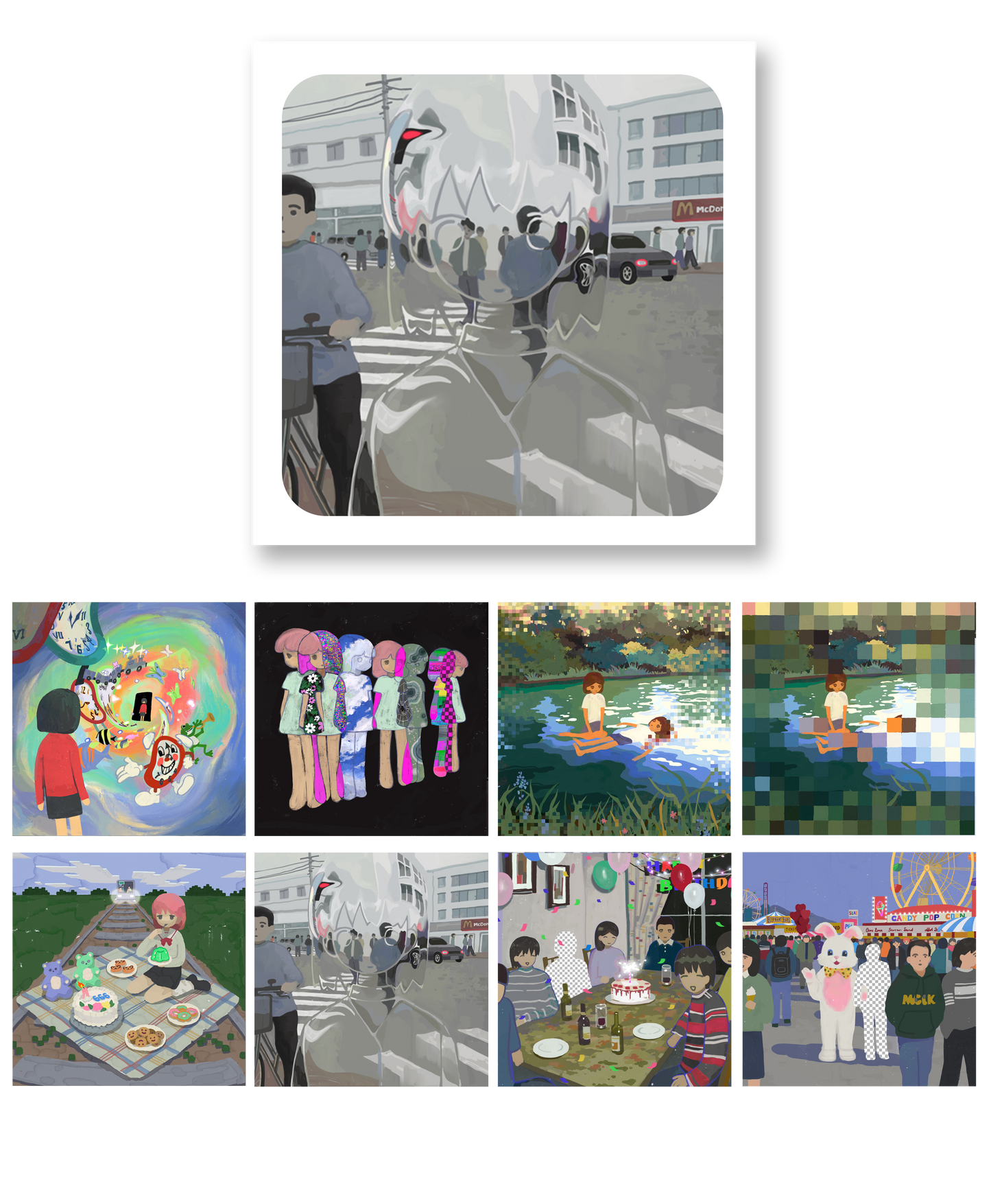 IIMEMEME Art Printing Collection Card |Set B