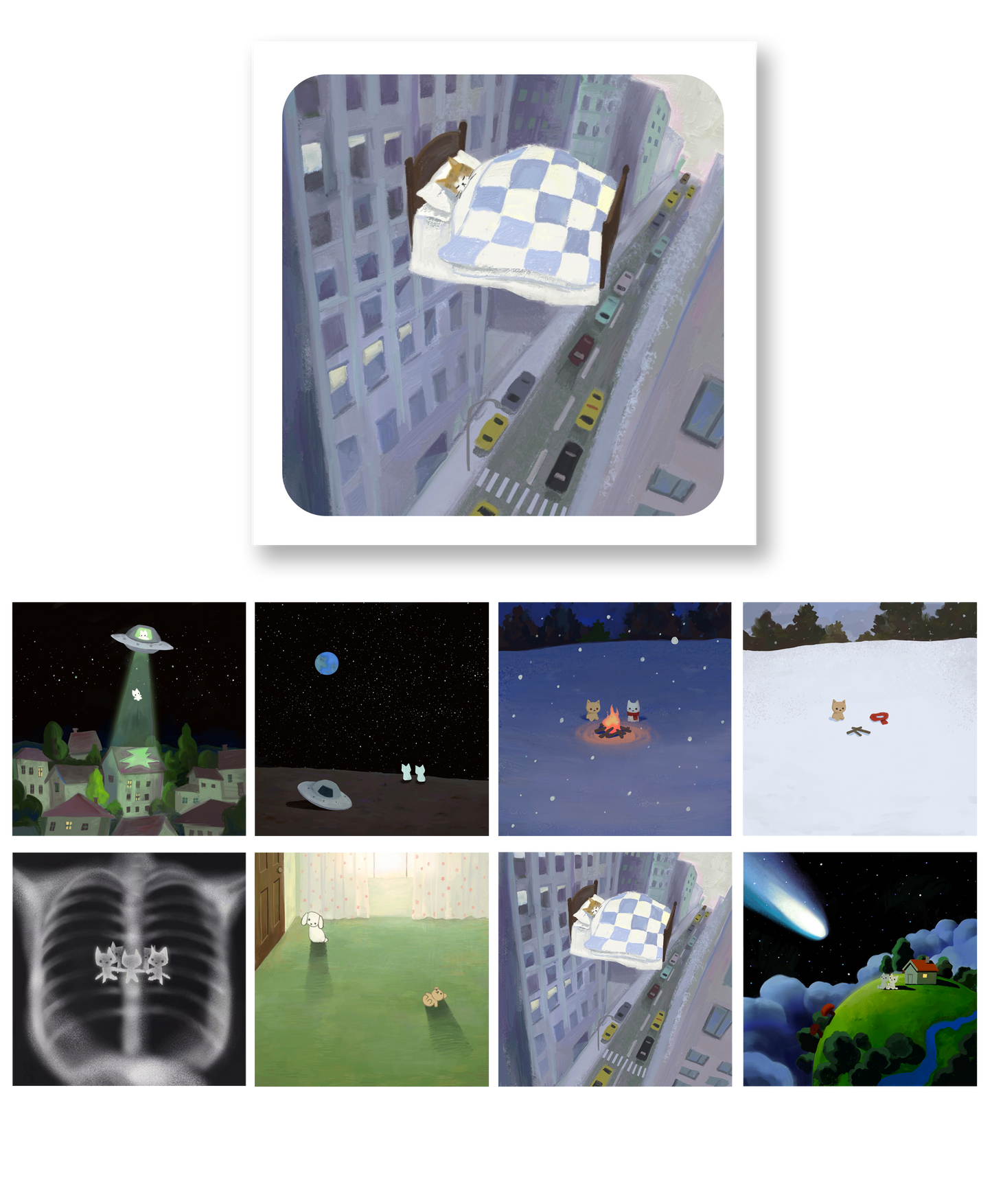 IIMEMEME Art Printing Collection Card |Set D